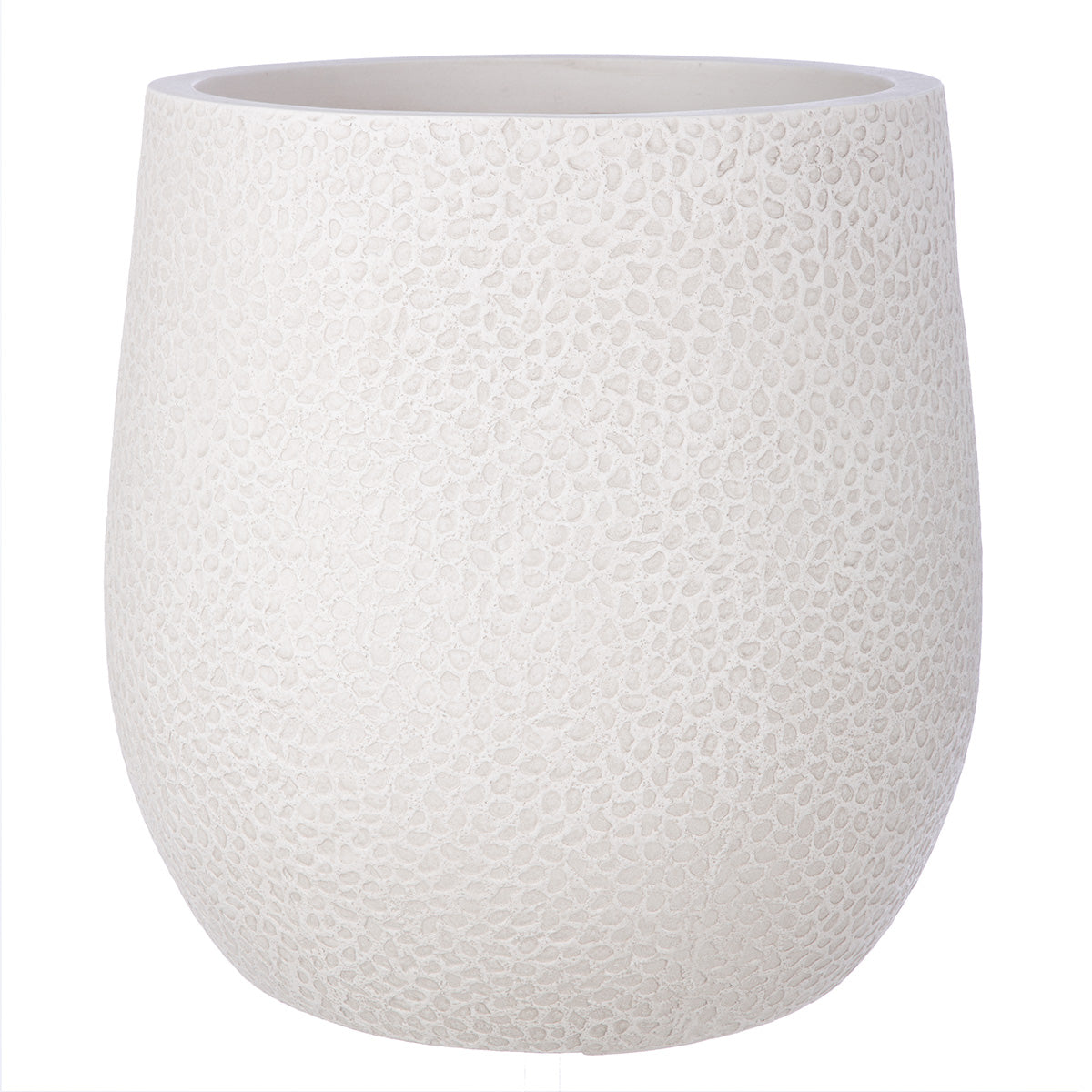 Pardo Pflanzgefäß Set Creme Strukturiert