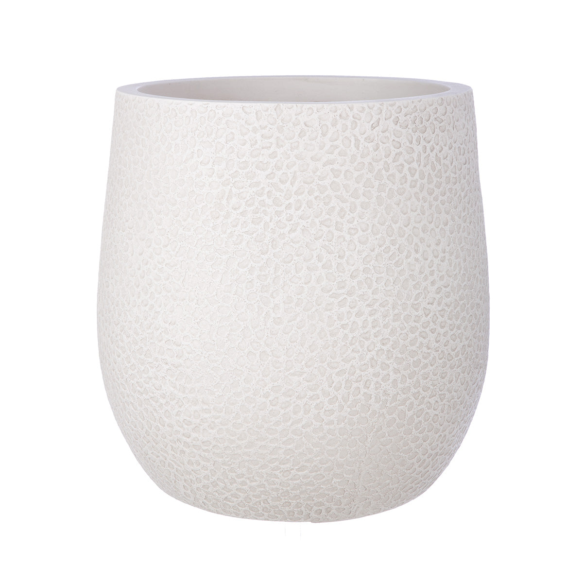 Pardo Pflanzgefäß Set Creme Strukturiert