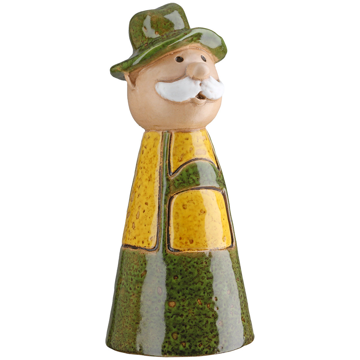 Zaunfigur Gartenpaar Leni und Paul Keramik grün orange