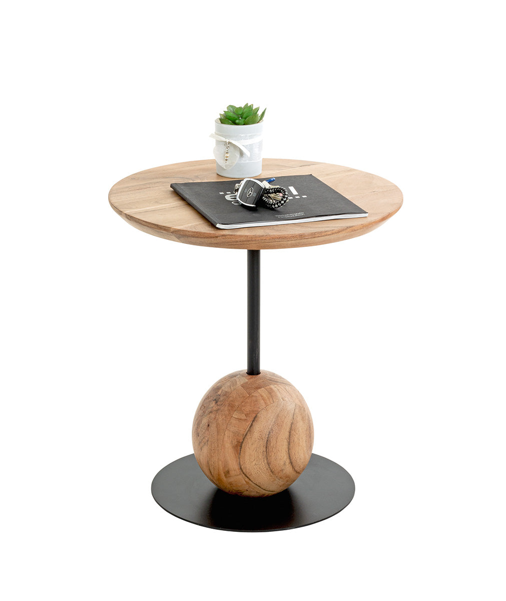 Beistelltisch Mona Rund Metall Naturfarben