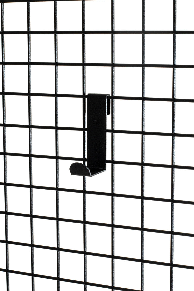 Paravent Loft Schwarz Metall Mit Haken