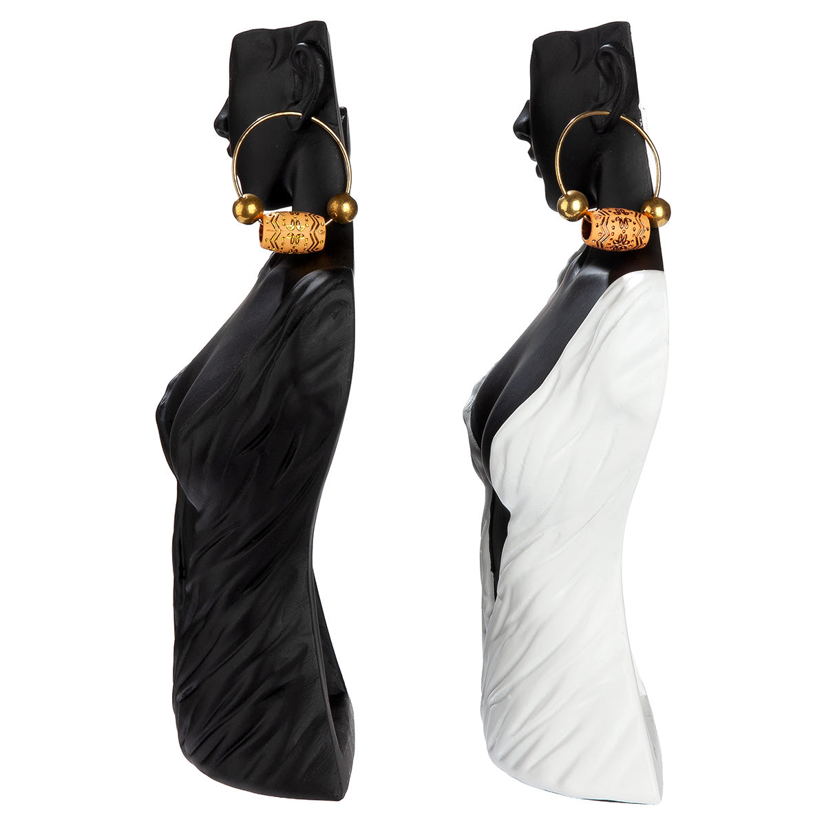 Dekofigur Frauenbüste Cleo modernes Wohnaccessoire 2er Set