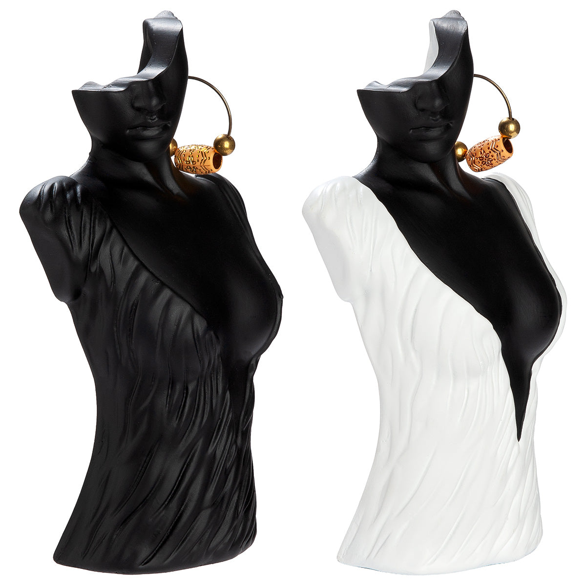 Dekofigur Frauenbüste Cleo modernes Wohnaccessoire 2er Set