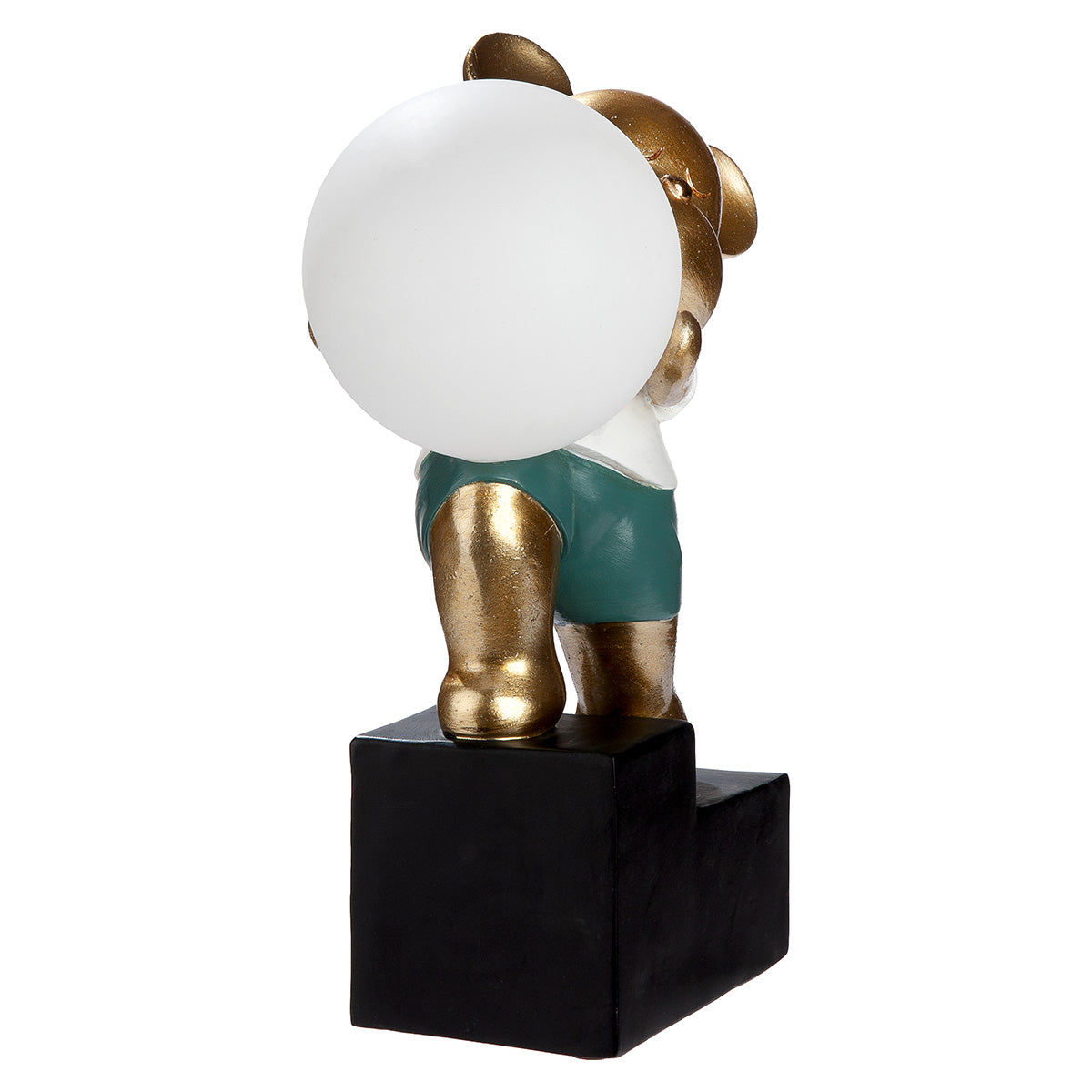 LED Tischleuchte Bär Howard mit Leuchtkugel gold