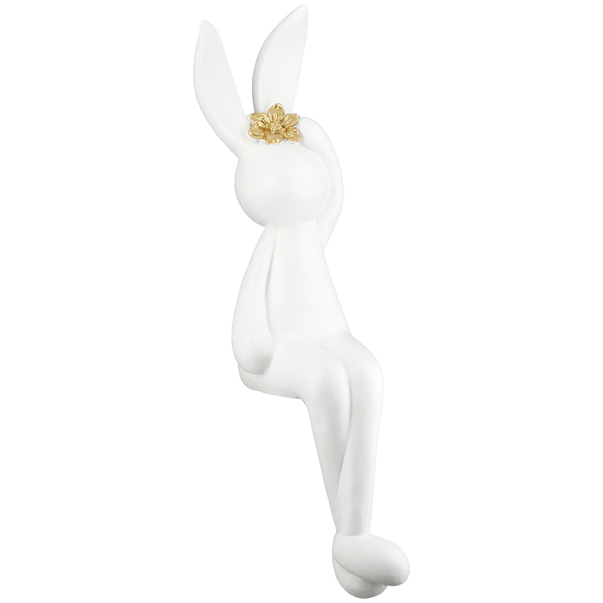 Hasenpaar Golden Heart Kantenhocker Dekofiguren Osterhasen
