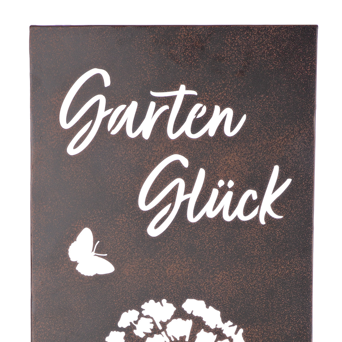 Standrelief Natura Gartenpoesie Metall braun rechteckig 92 cm