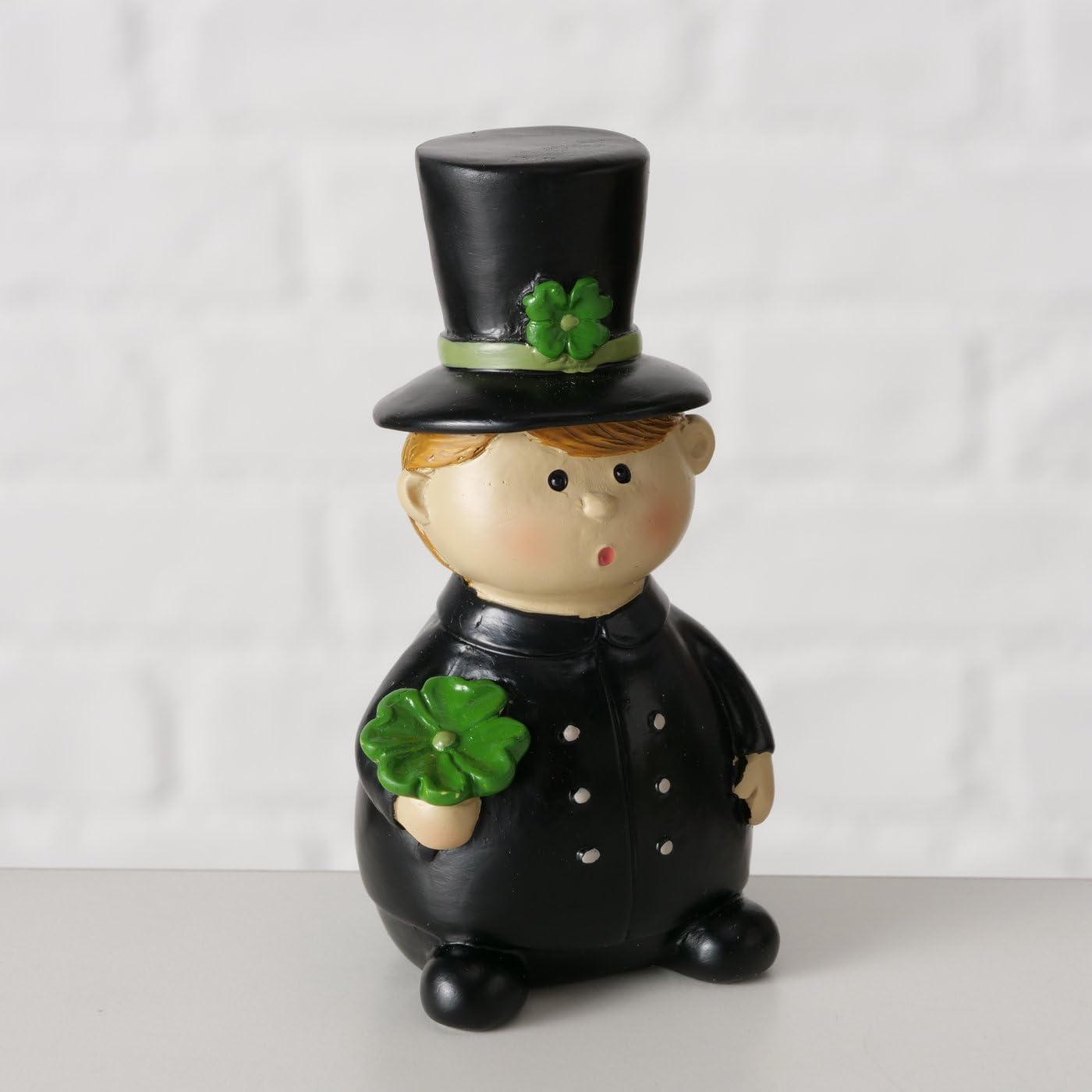 Chimney Sweep Figure Set Schornie – Handcrafted Lucky Charm in Black