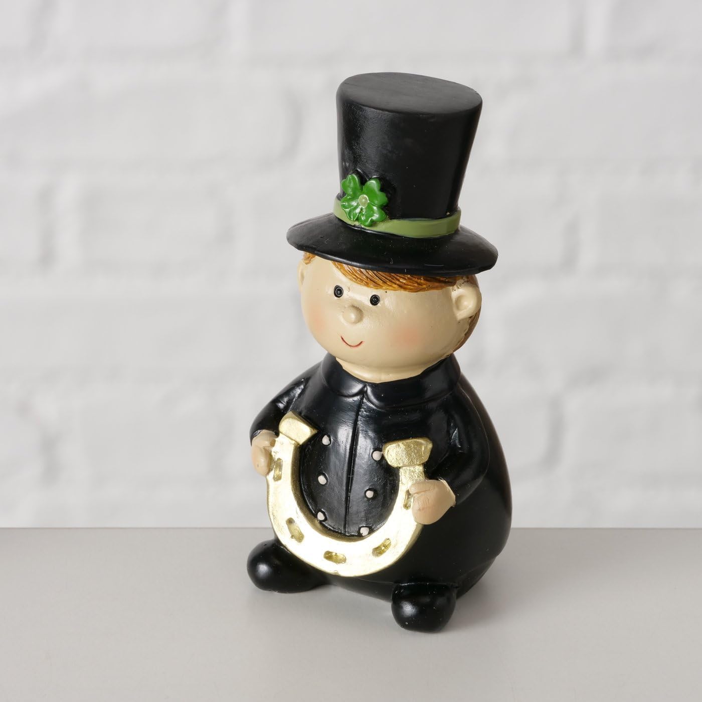 Chimney Sweep Figure Set Schornie – Handcrafted Lucky Charm in Black