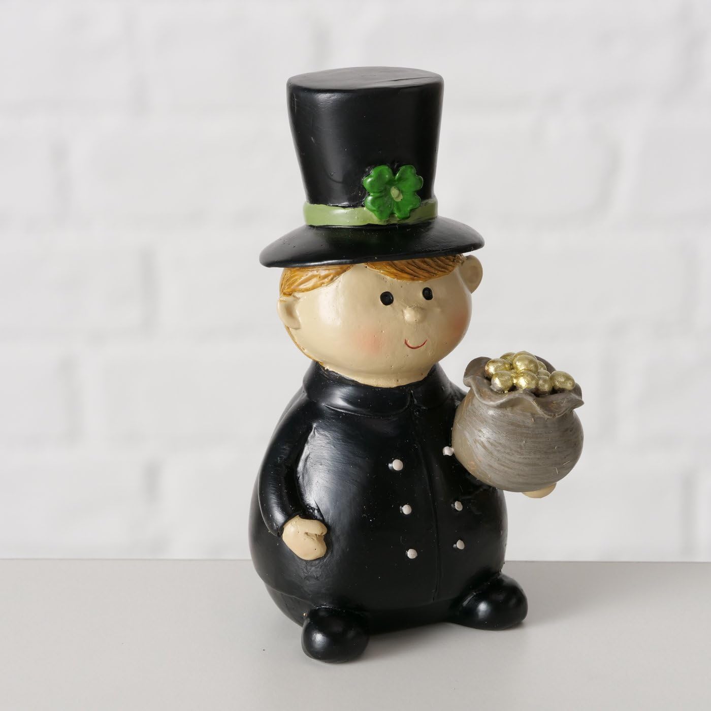 Chimney Sweep Figure Set Schornie – Handcrafted Lucky Charm in Black