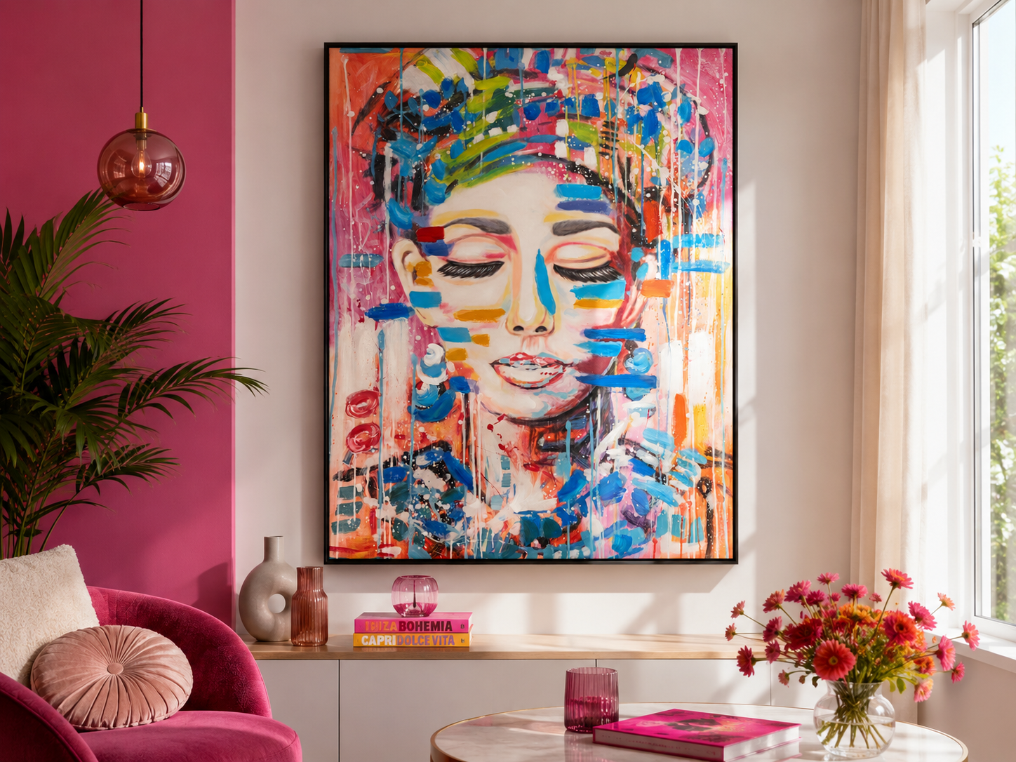 Leinwandbild Color Bliss Portrait 120 x 90 cm