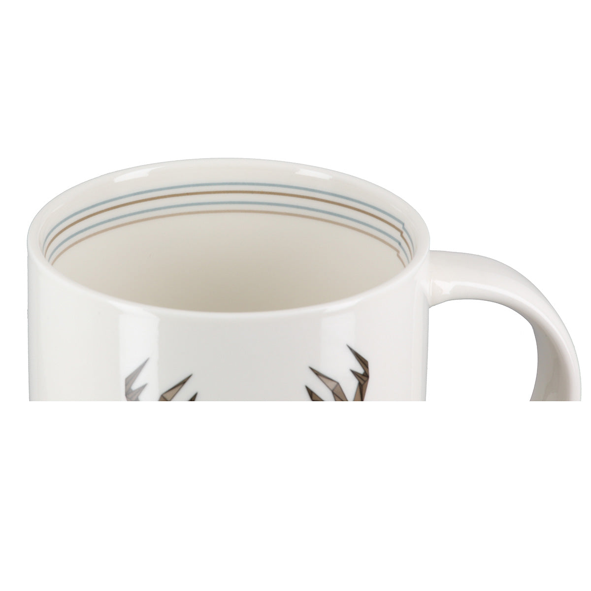 Tasse 6er Set Nordwald Hirschblick aus Porzellan mit Hirschmotiv