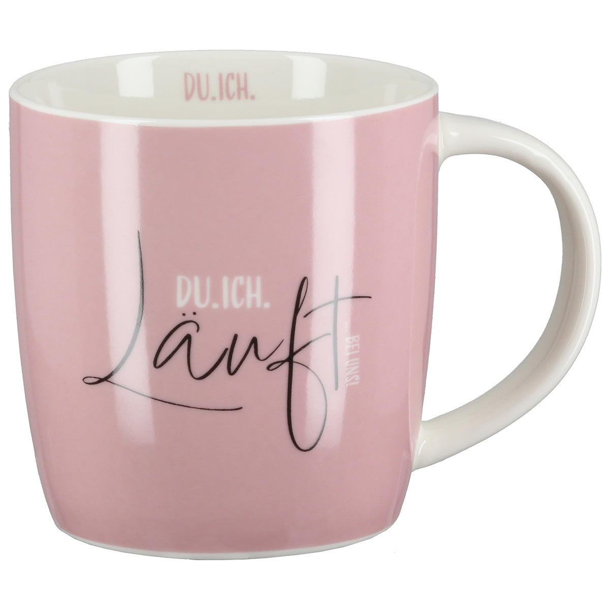 Tassen Set Aurelia DuIch 6er Set aus Porzellan in rosa mit Spruch