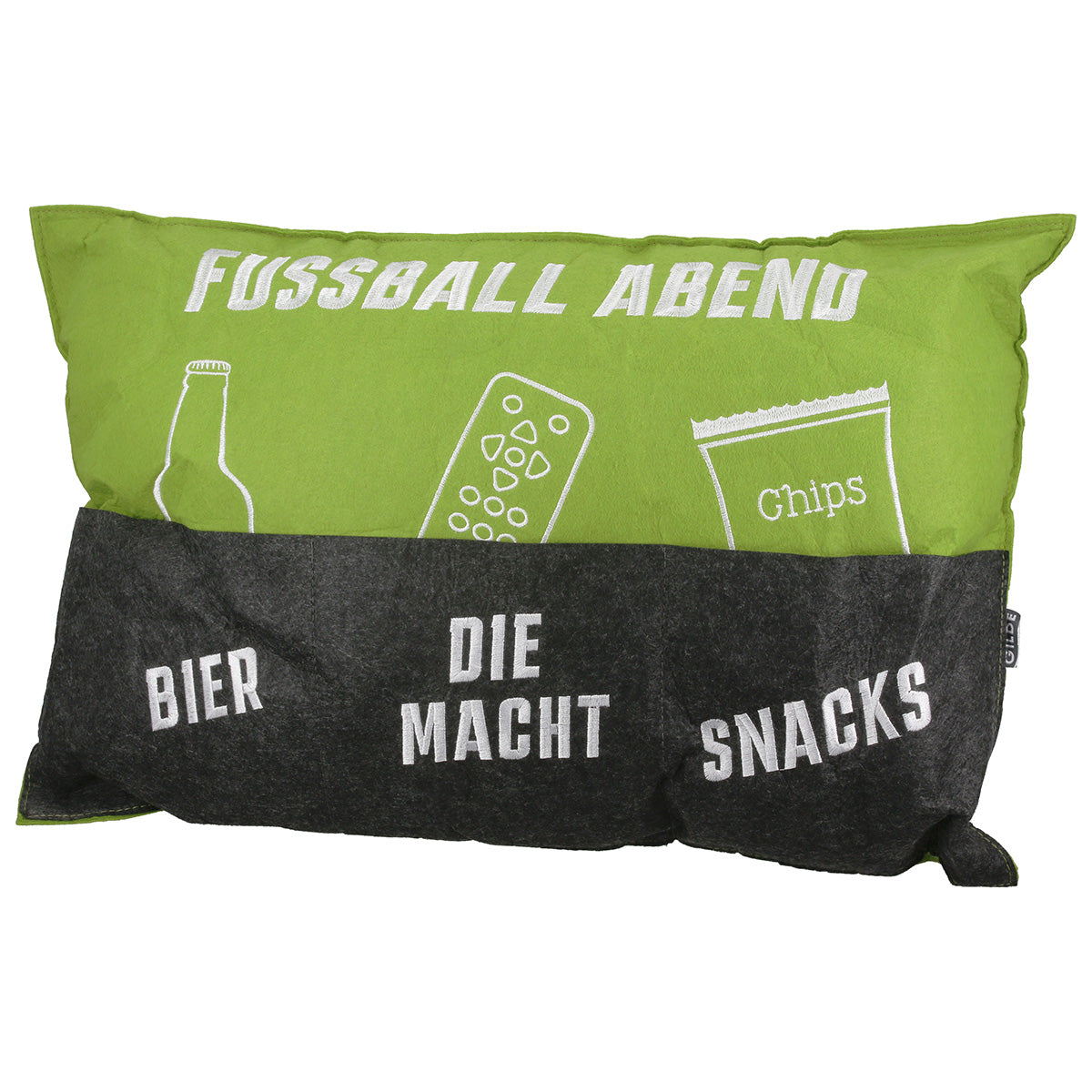 Fußball Kissen Matchday Lounge rechteckig grün WM 2026
