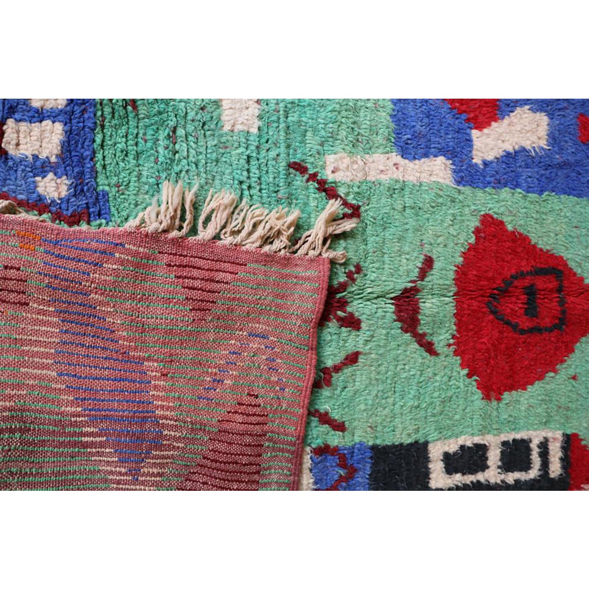 Berber Wolle Teppich in farbenfrohen Boujad 167 x 278 cm