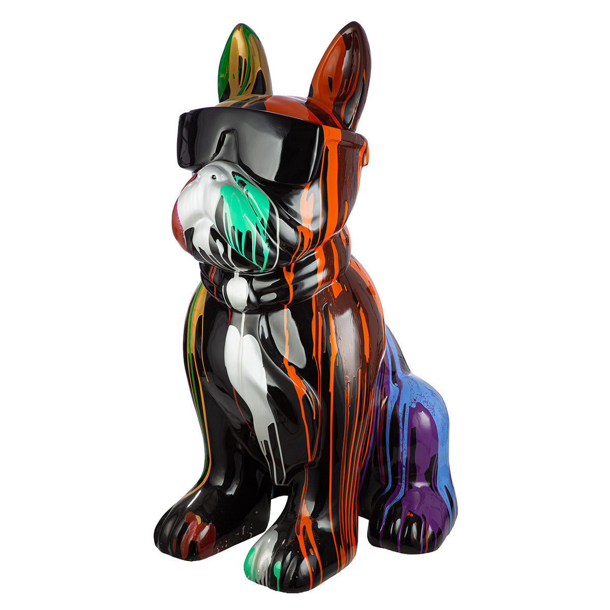 Skulptur Colores moderne Bulldogge Dekofigur 122 cm