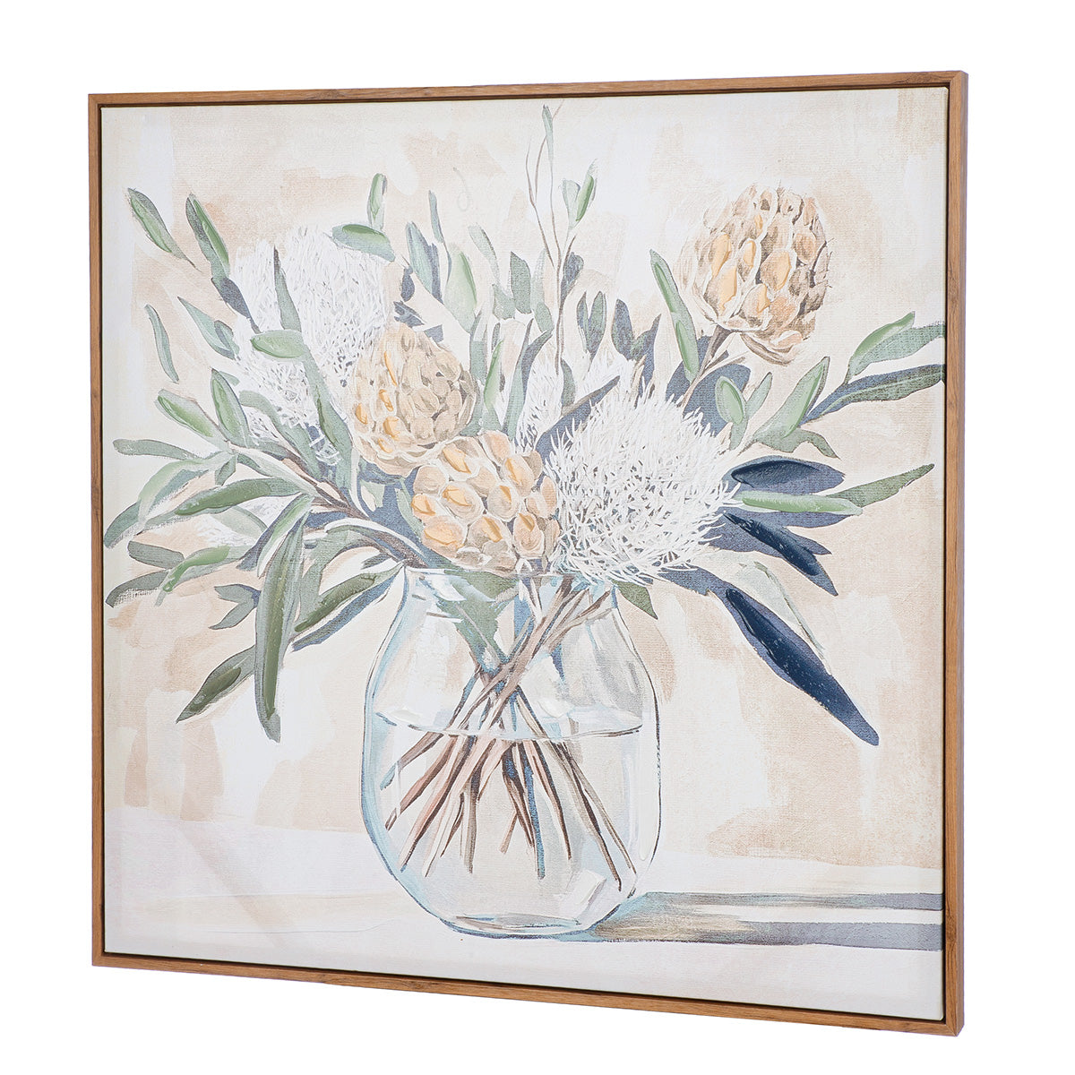 Wall Art Aurelia Floral Canvas 80x80