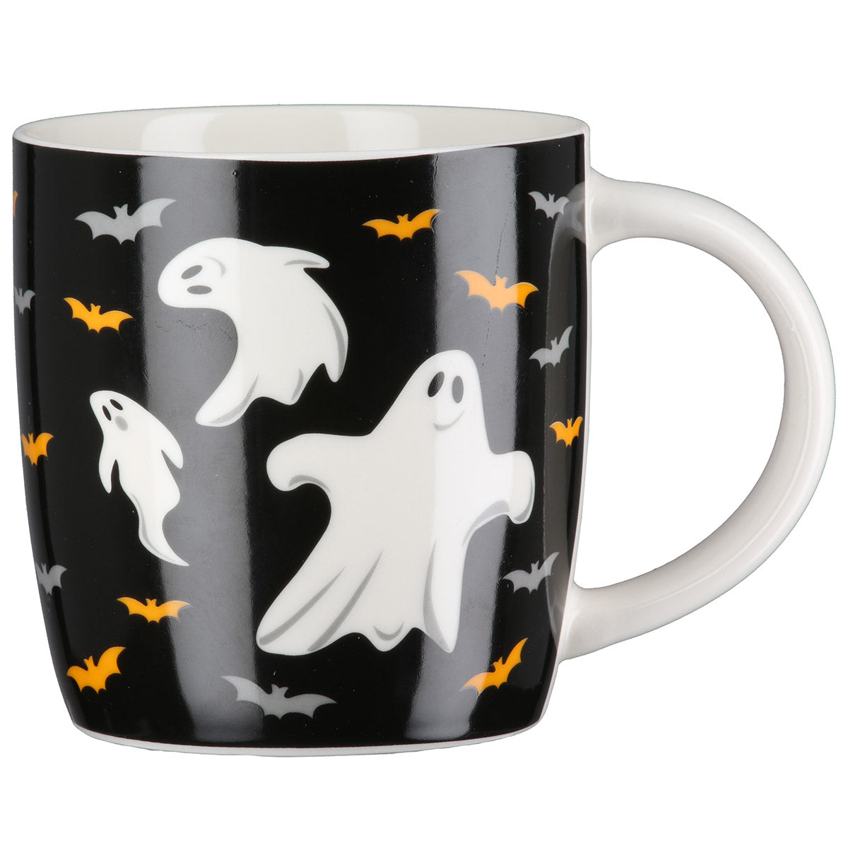 Halloween Tassen 6er Set Geisterflug aus Porzellan 380 ml