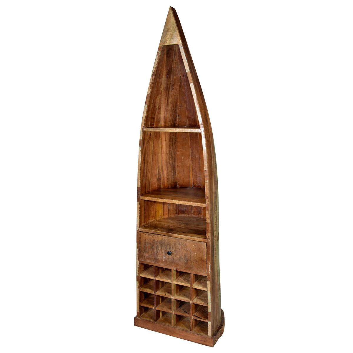 Maritano Bootsregal Holz Antikfinish 210 cm Standregal