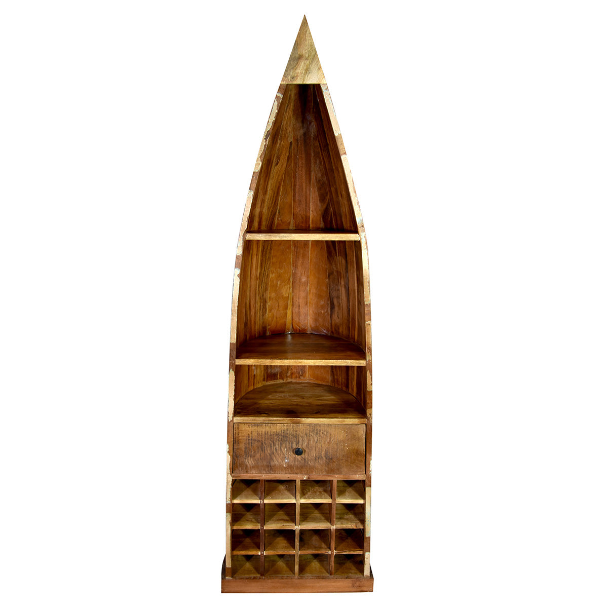 Maritano Bootsregal Holz Antikfinish 210 cm Standregal