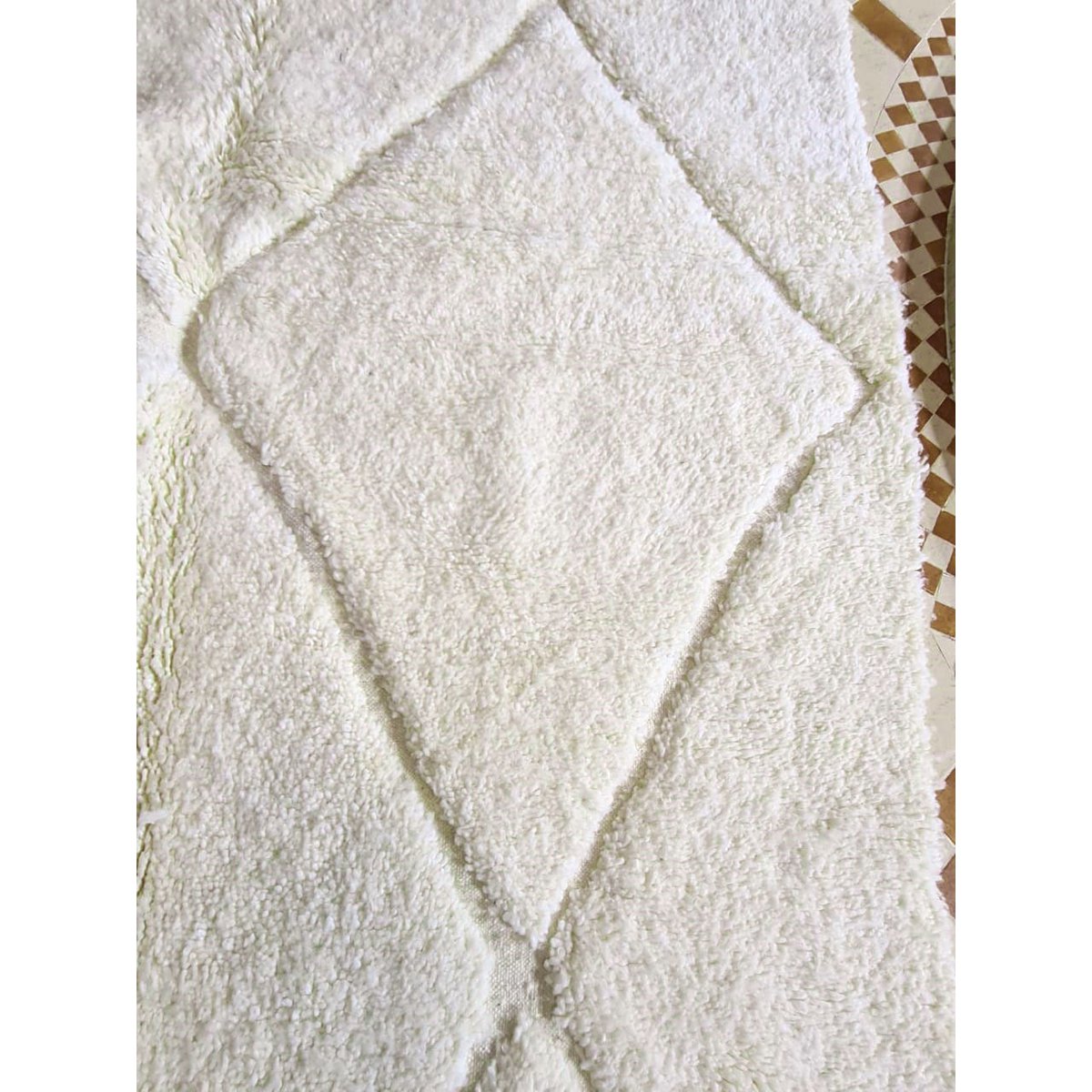 Berberteppich Beni Ouarain reine Wolle 105 x 205 cm