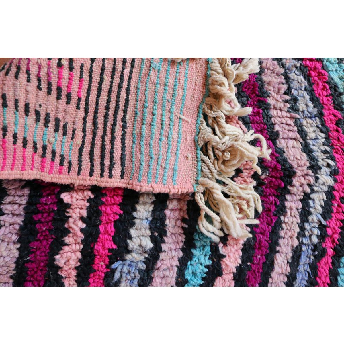 Marokkaner Berberkorridor Teppich reines Woll 78 x 371 cm