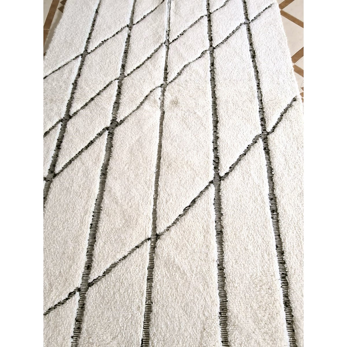 Berberteppich Beni Ouarain reine Wolle 160 x 255 cm