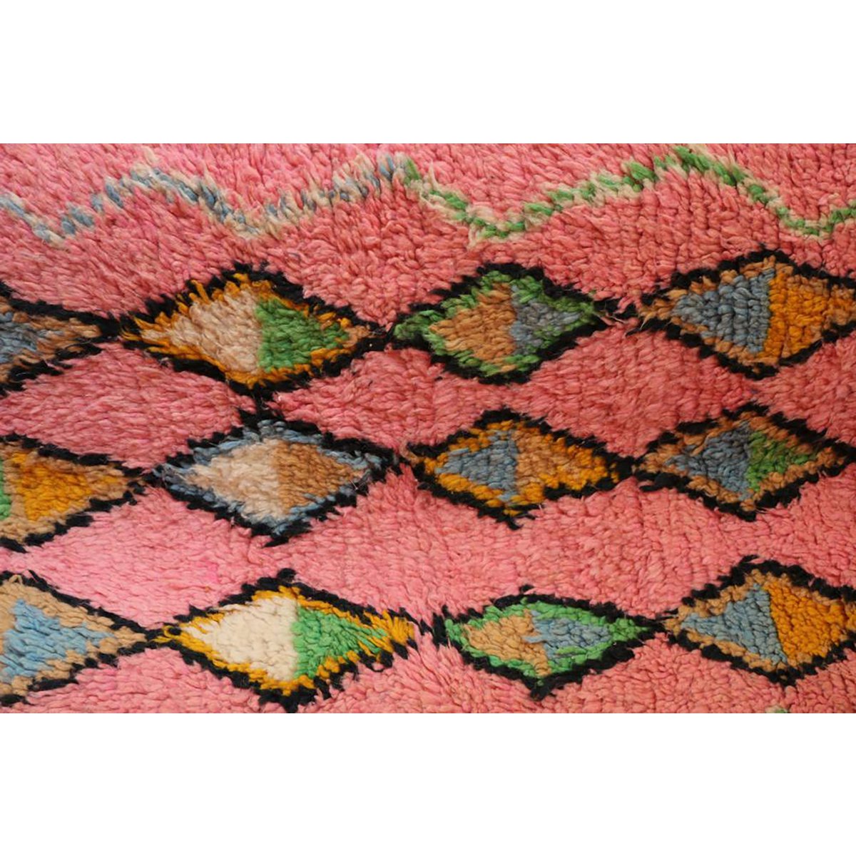 Marokkaner Berberkorridor Teppich reines Woll 70 x 340 cm