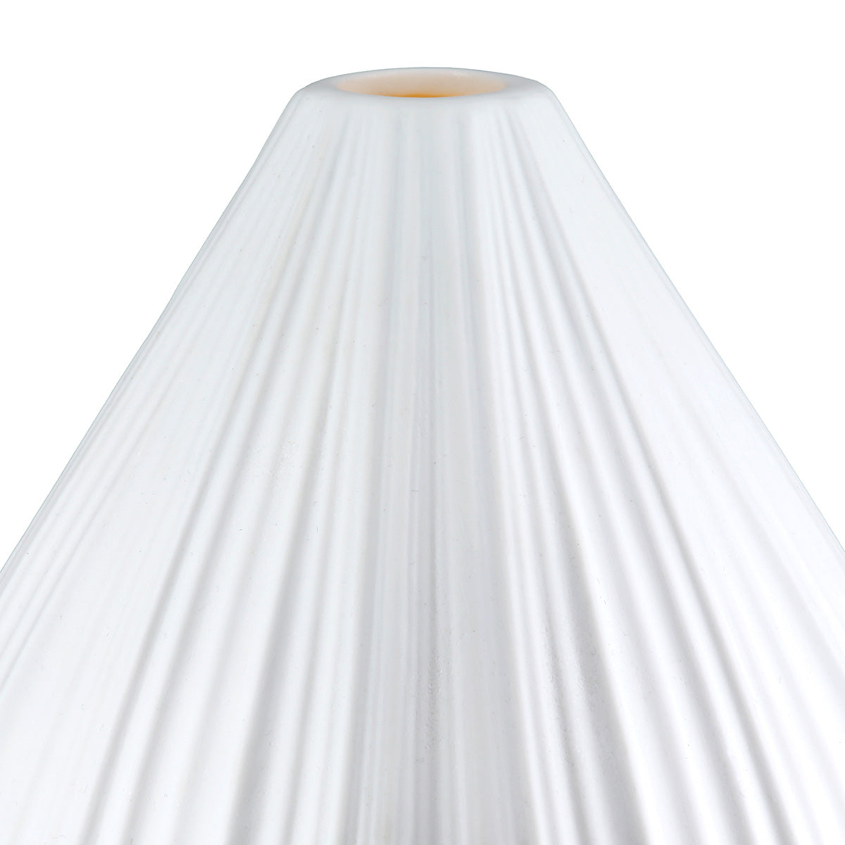 Tischleuchte Lumira Cocoon Weiß Porzellan 26 cm