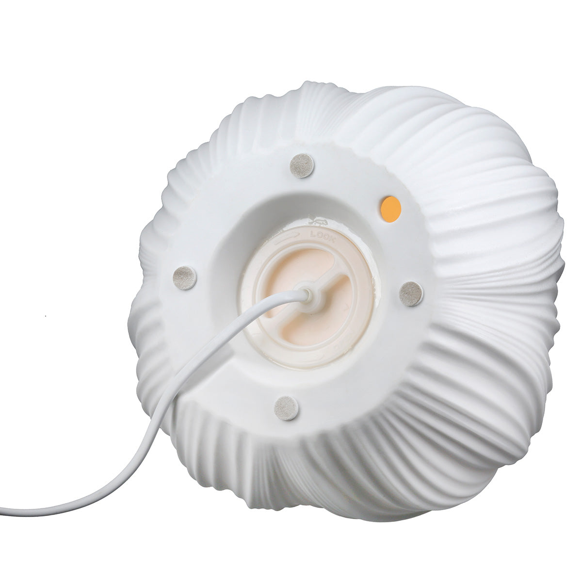 Tischleuchte Lumira Cocoon Weiß Porzellan 26 cm