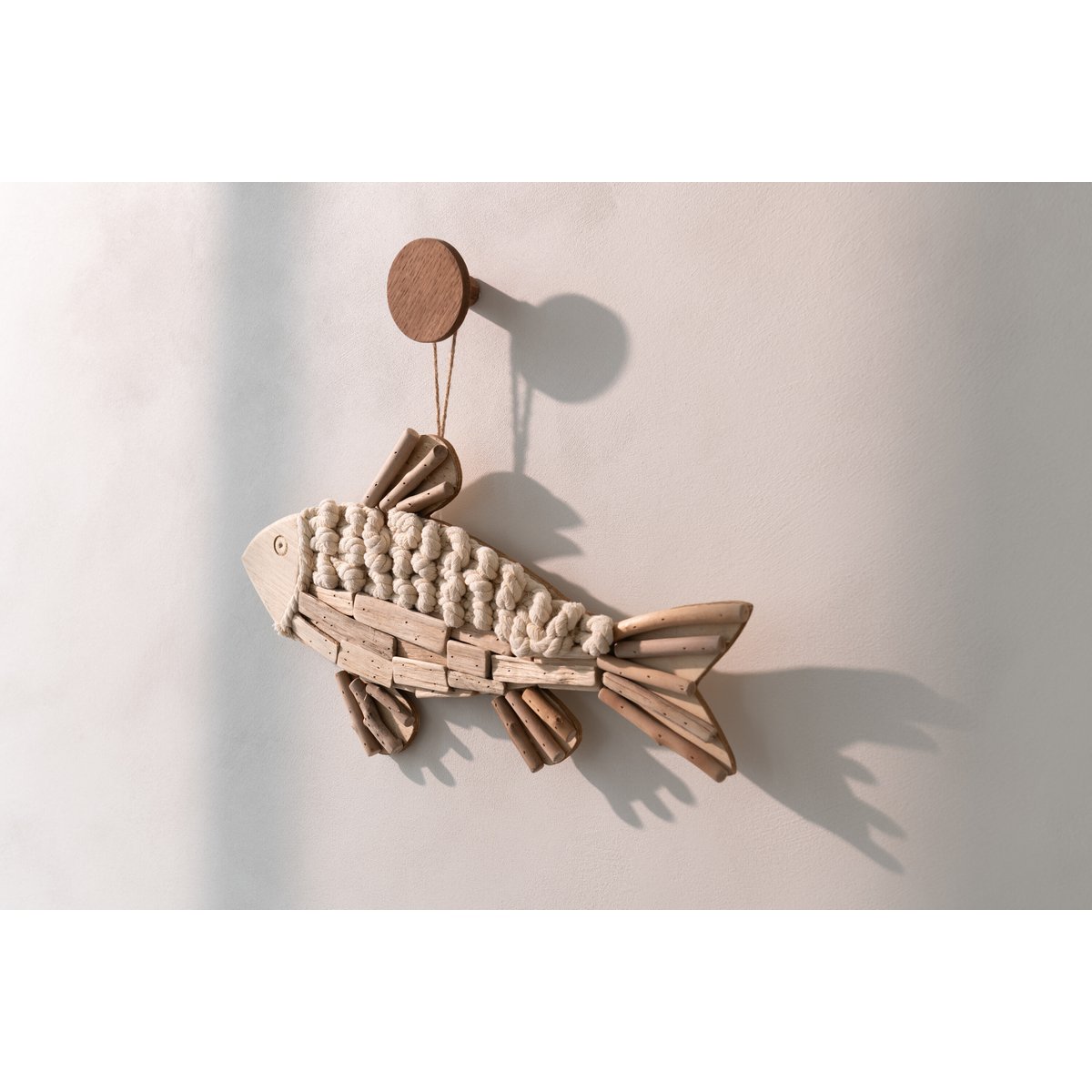 J-Line Kleiderbügel Vis – Holz – Natur – Groß