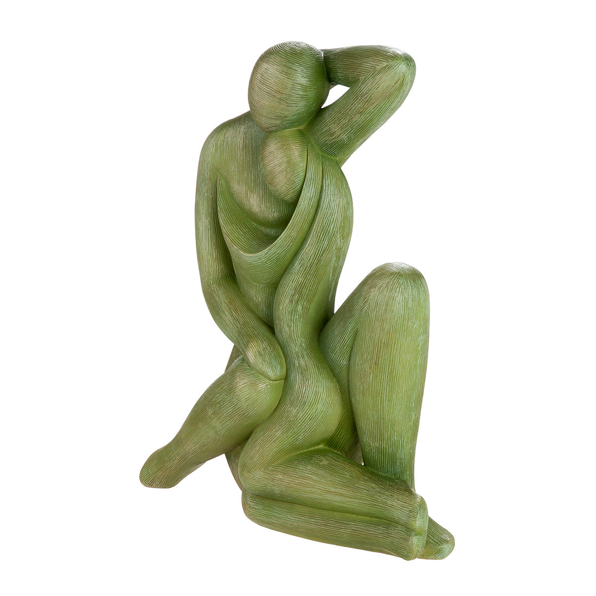 Figur Silent Movement Frauenskulptur modern grün