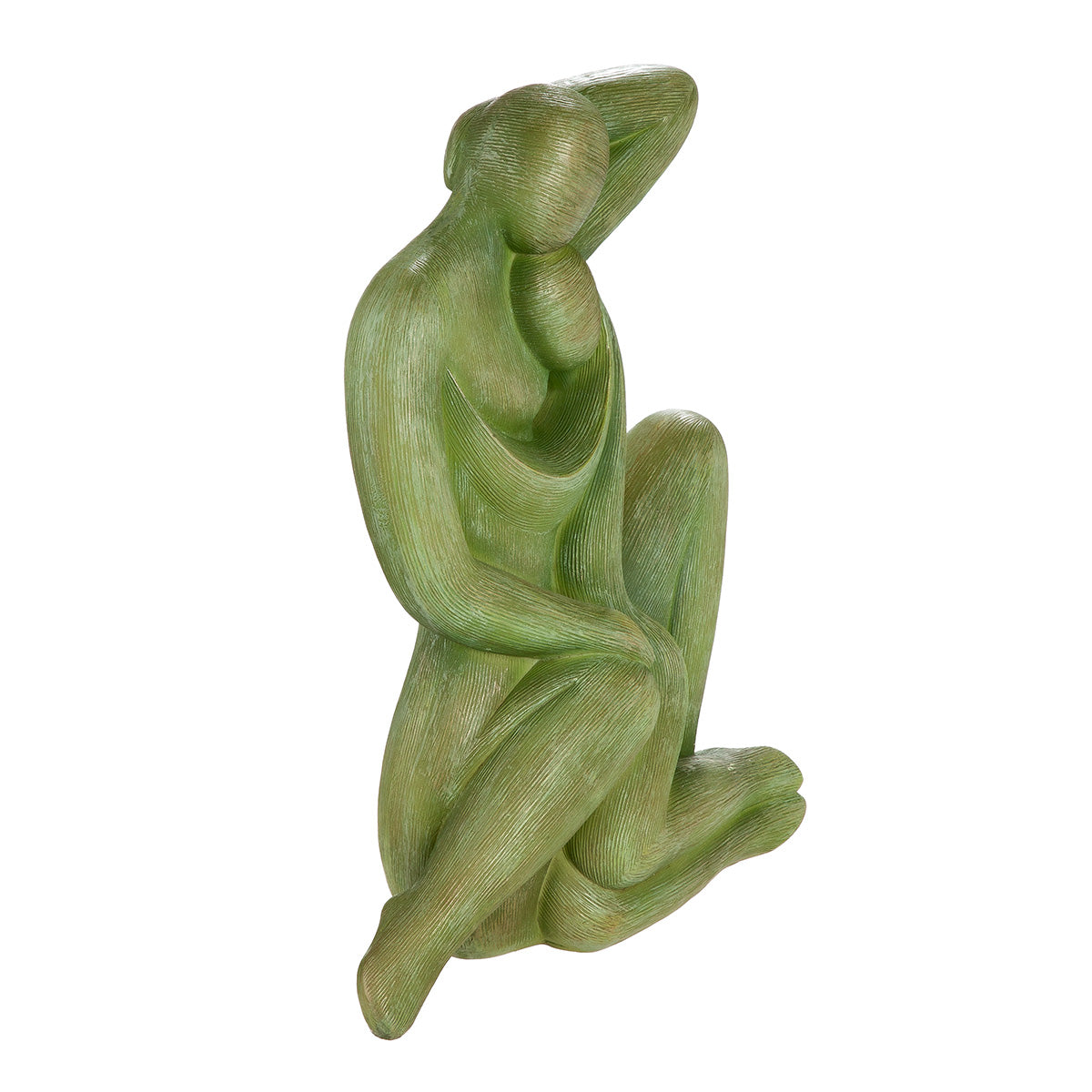 Figur Silent Movement Frauenskulptur modern grün