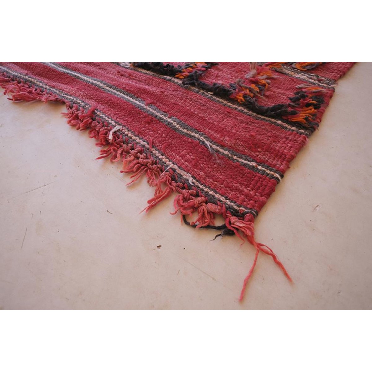 Marokkaner Berber Kilim Teppich reines Woll 175 x 467 cm