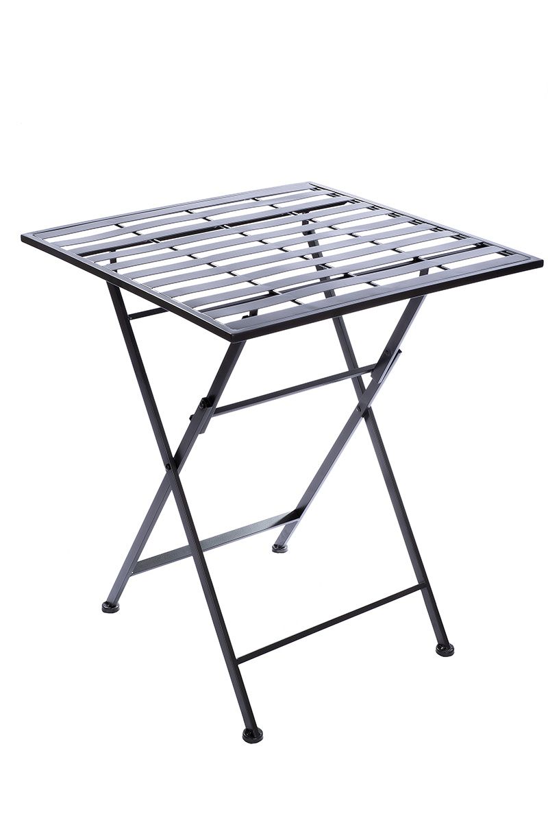 Stripes 3-teiliges Bistroset aus Metall in Grau