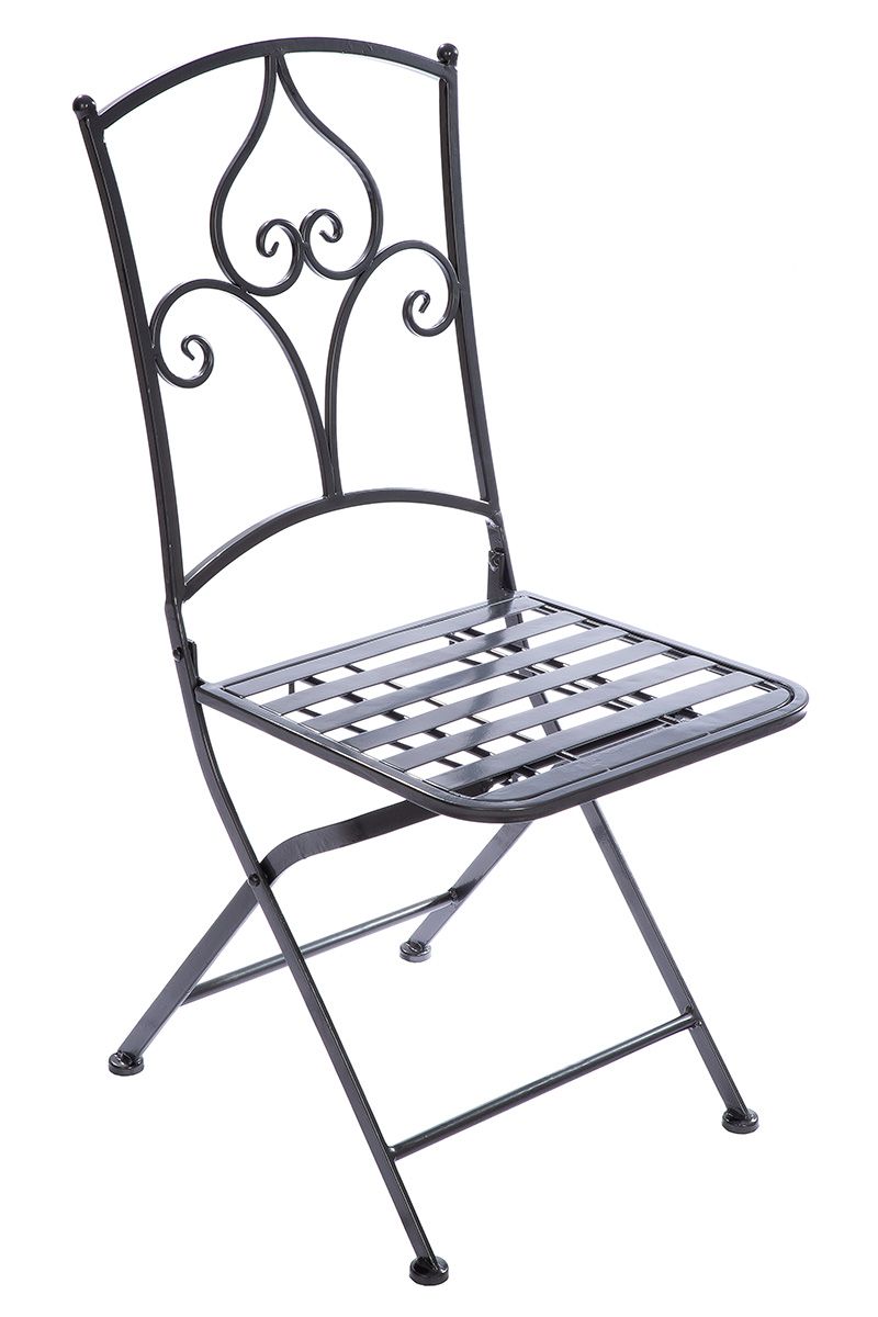 Stripes 3-teiliges Bistroset aus Metall in Grau