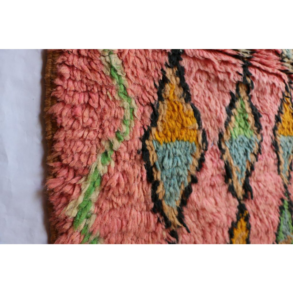 Marokkaner Berberkorridor Teppich reines Woll 70 x 340 cm