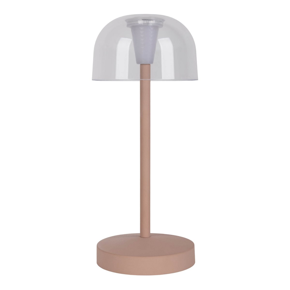 2-er Set LED-Akku-Tischleuchte "Gomba" für Außen und Innen, aus Metall und Kunststoff in Frosted Almond , 18,5 cm hoch