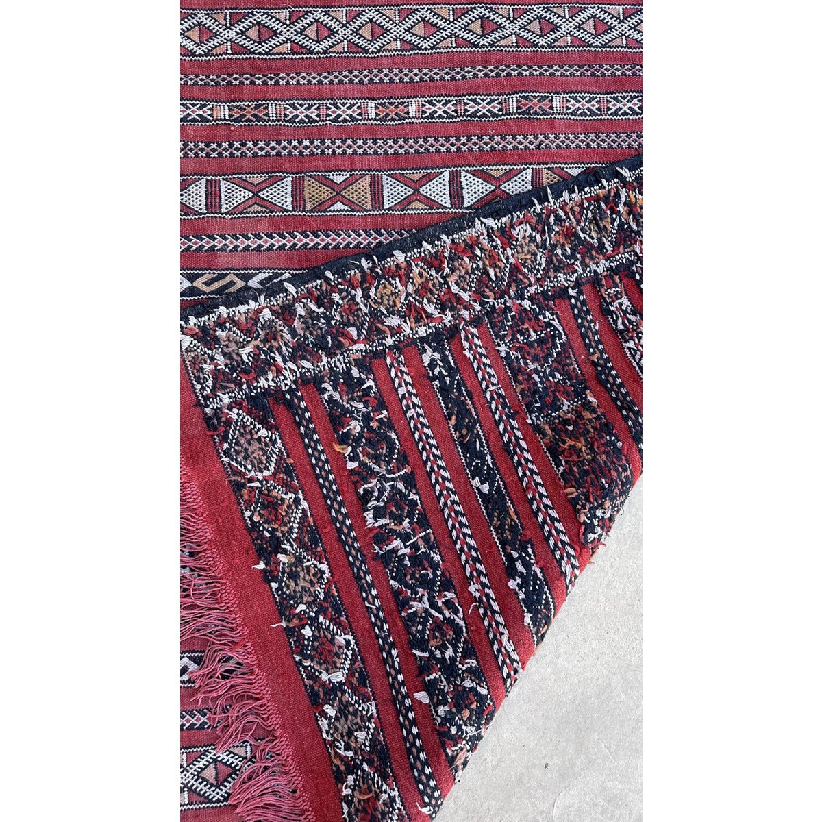 Marokkaner Berber Kilim Teppich reines Woll 88 x 167 cm