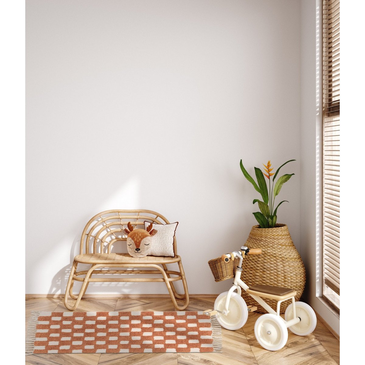 100% Baumwoll Mael Baumwollkinderteppich