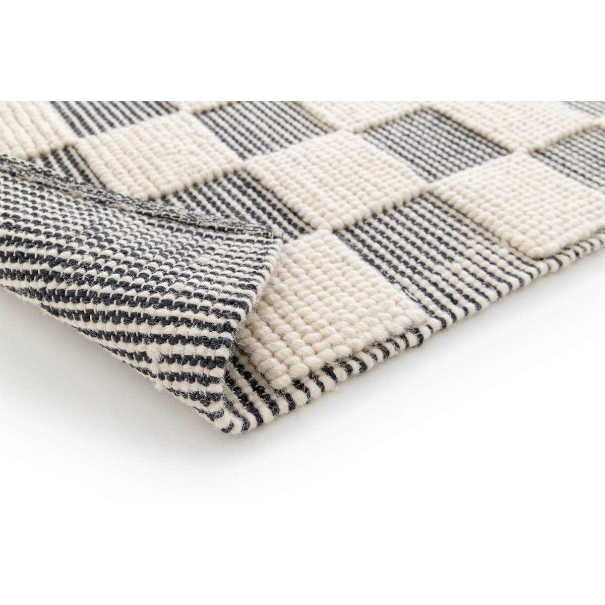 Wollteppich und Baumwolle mit weichen handgefertigten Fliesen Gabin