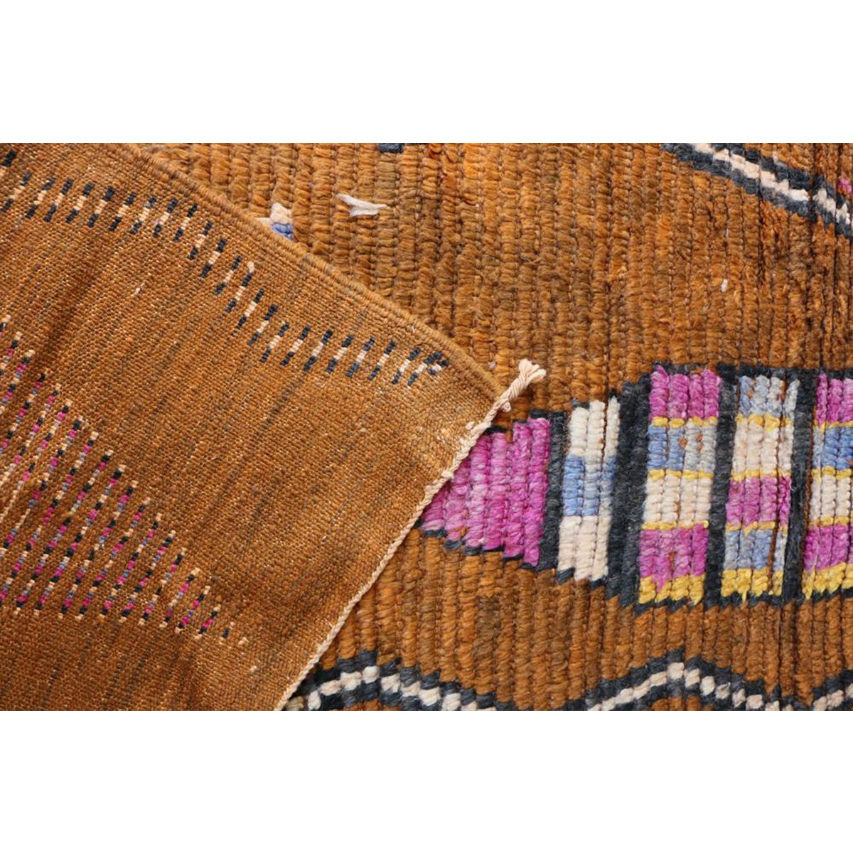 Berber Wolle reiner Spurteppich 74 x 596 cm