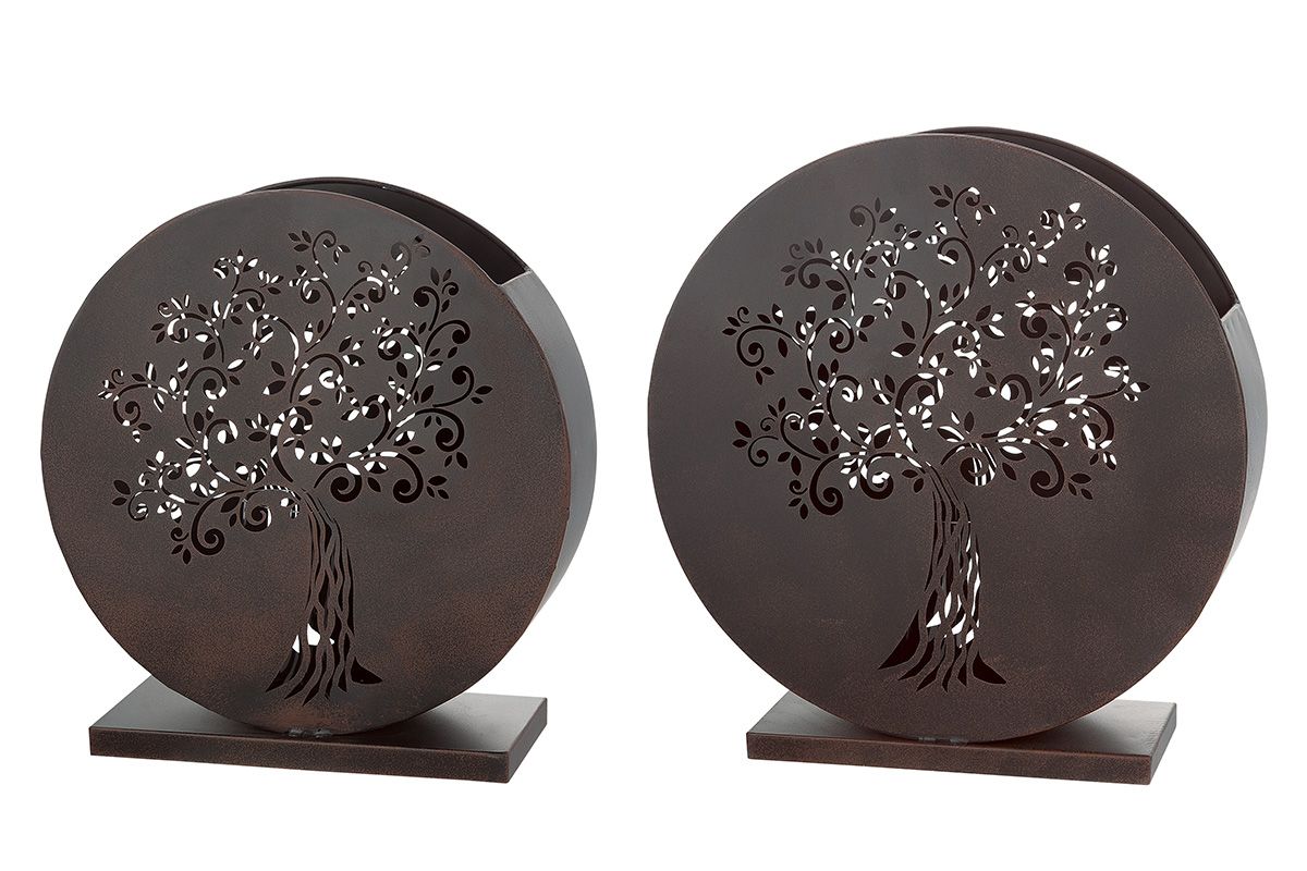 Metalen Lantaarn Tuinboom - Set van 2