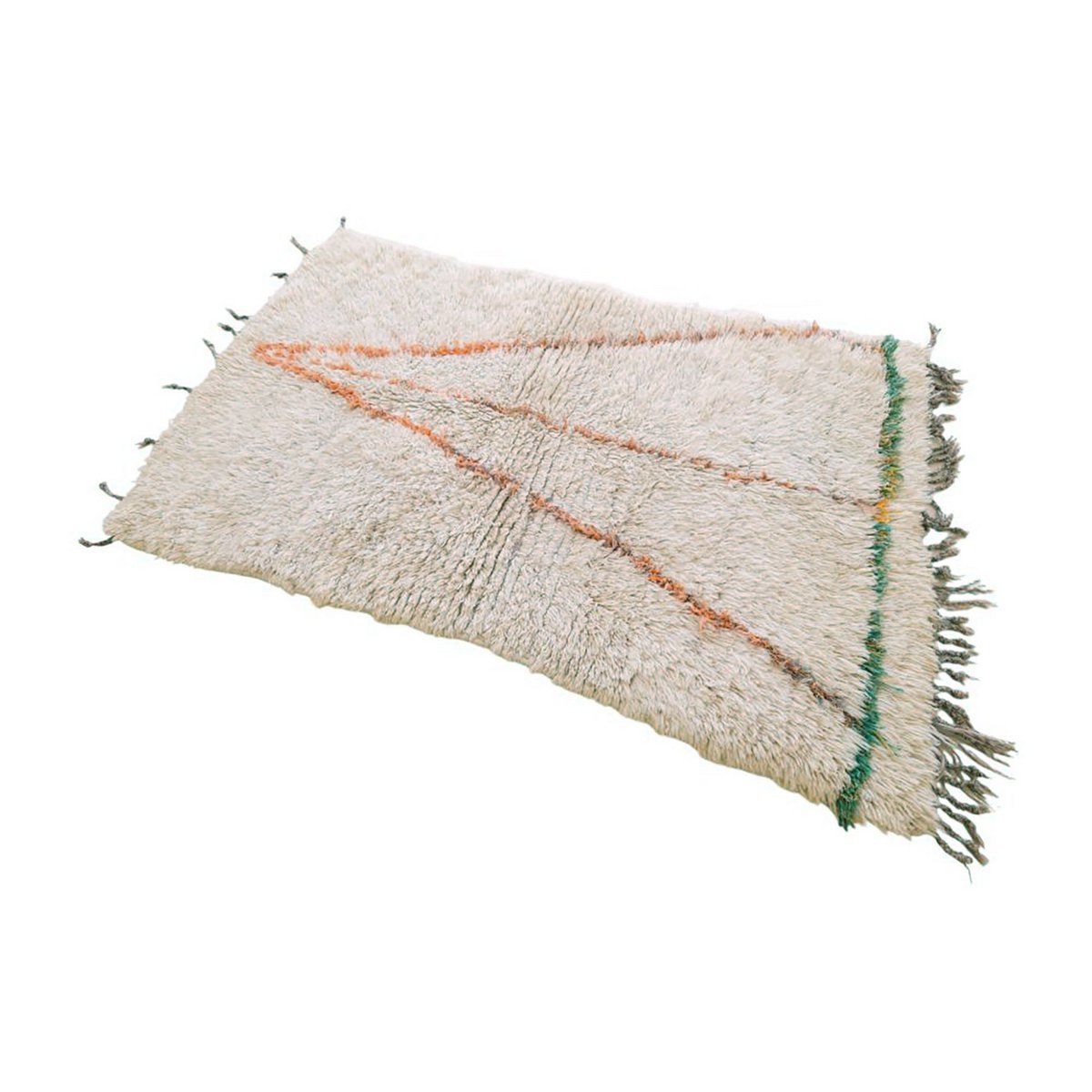 Marokkanischer Berber Teppich reine Wolle 133 x 182 cm