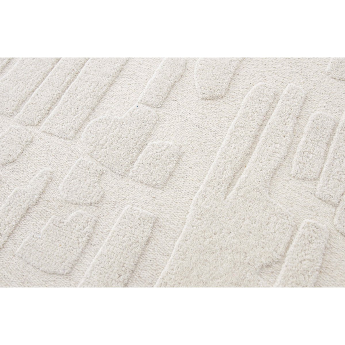 Hauptsächlich Megeve 3D Effekt natürlicher Wollteppich