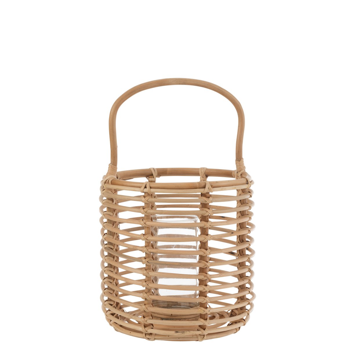 Laterne "Ellen" aus Rattan in Natürlichem Braun