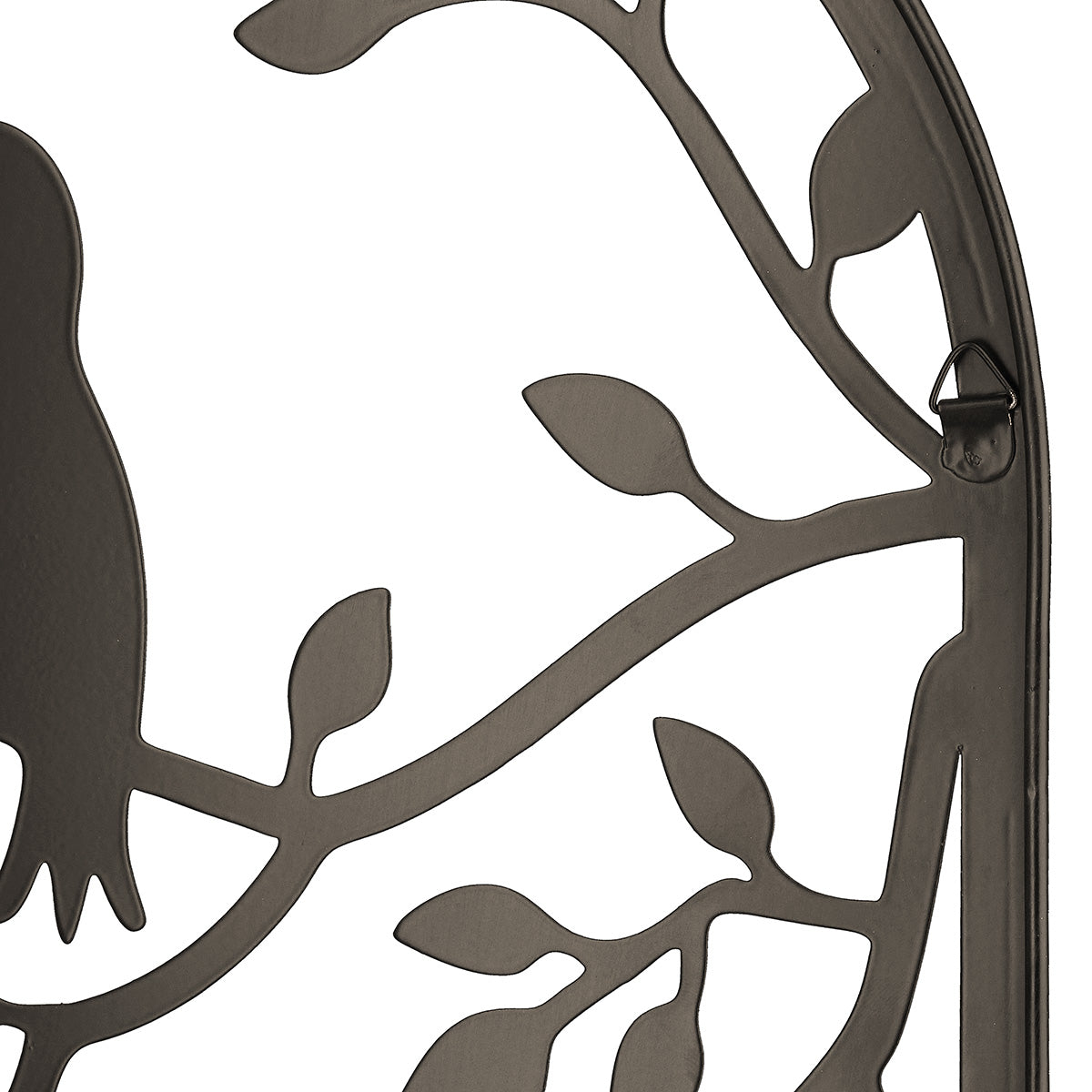 Vogelpaar Pflanzgefäß Set Metall Dunkelbraun