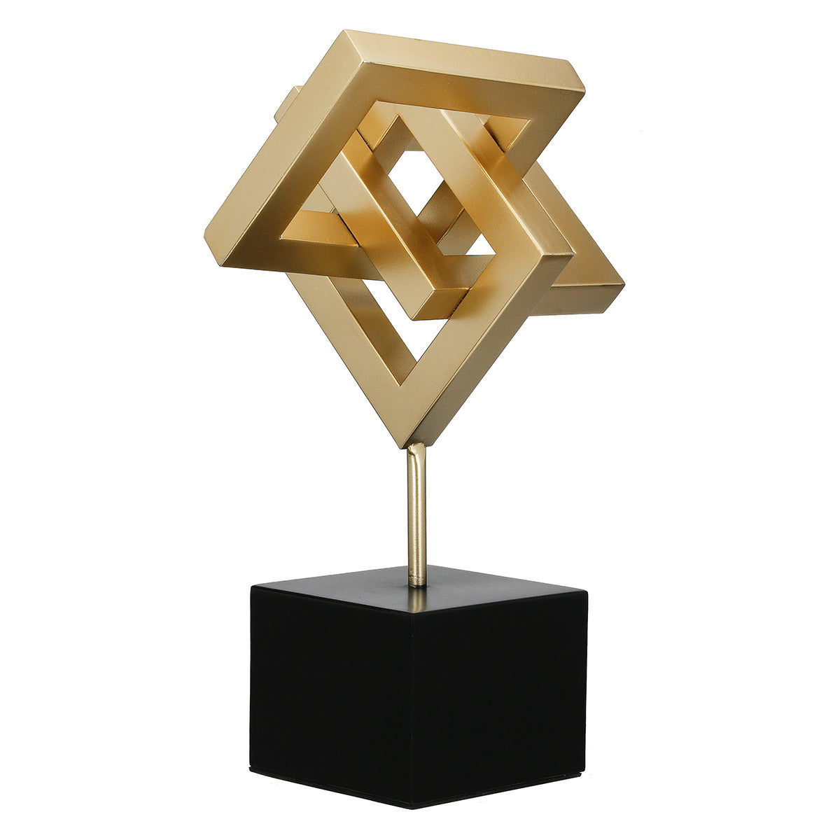 Dekofigur Golden Element Metall Skulptur Connect