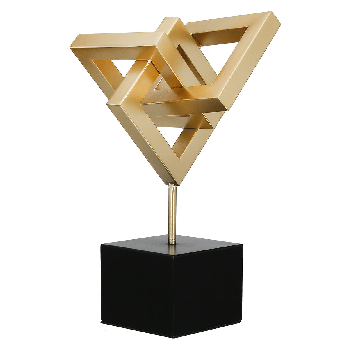 Dekofigur Golden Element Metall Skulptur Connect