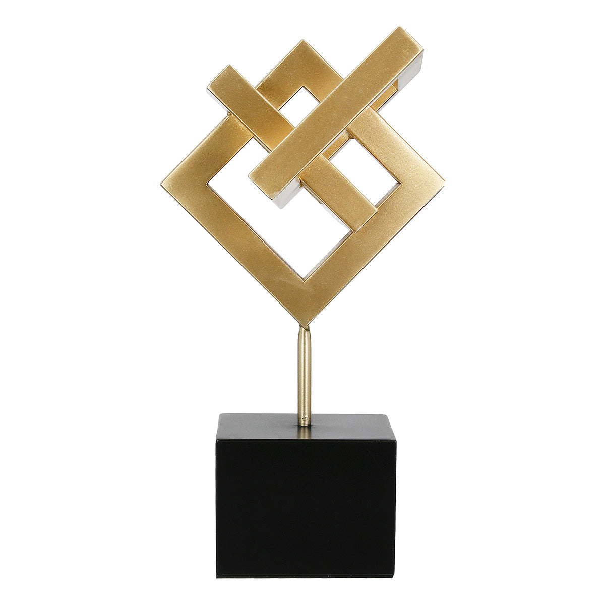 Dekofigur Golden Element Metall Skulptur Connect