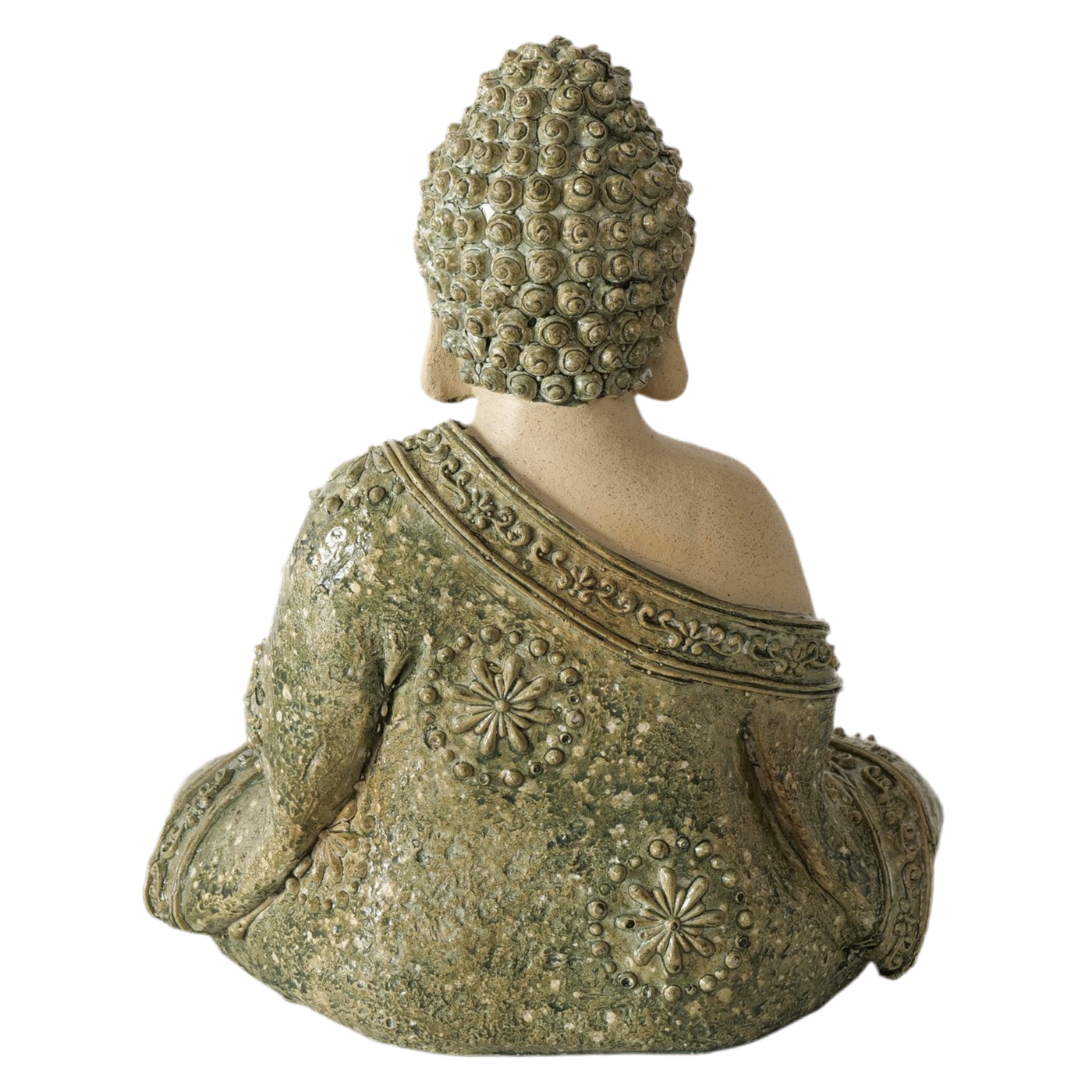 Meditationsbuddha Siddhartha Handbemalte Dekofigur 24 cm